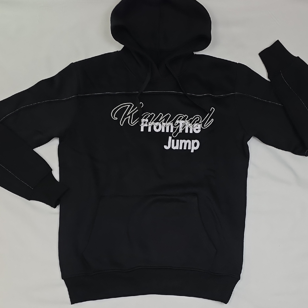 Kangol Black Hoodie with Graphic Texth kangol M NEW